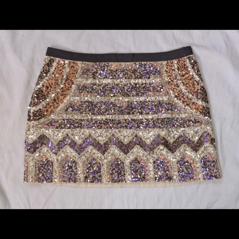 Hand crafted sequins skirt